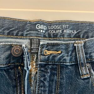 Dark Blue Gap Loose Fit Jeans Men’s 34 x 34